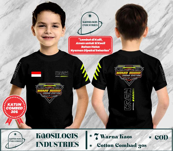 Kaos Anak Audio Sound System Custom Nama Audio Crew Operator Sound System DB - Kaosilogis Fashion