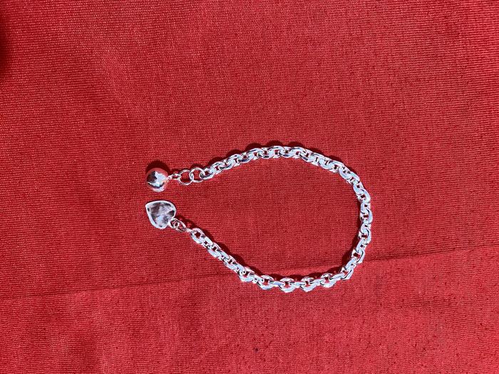 gelang tangan rantai polos perak murni buatan tangan gelang wanita anak dan dewasa