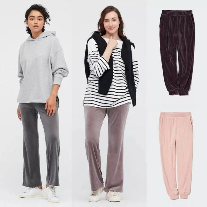 GU Ultra Smooth and Stretch Velvet Pants - UQ