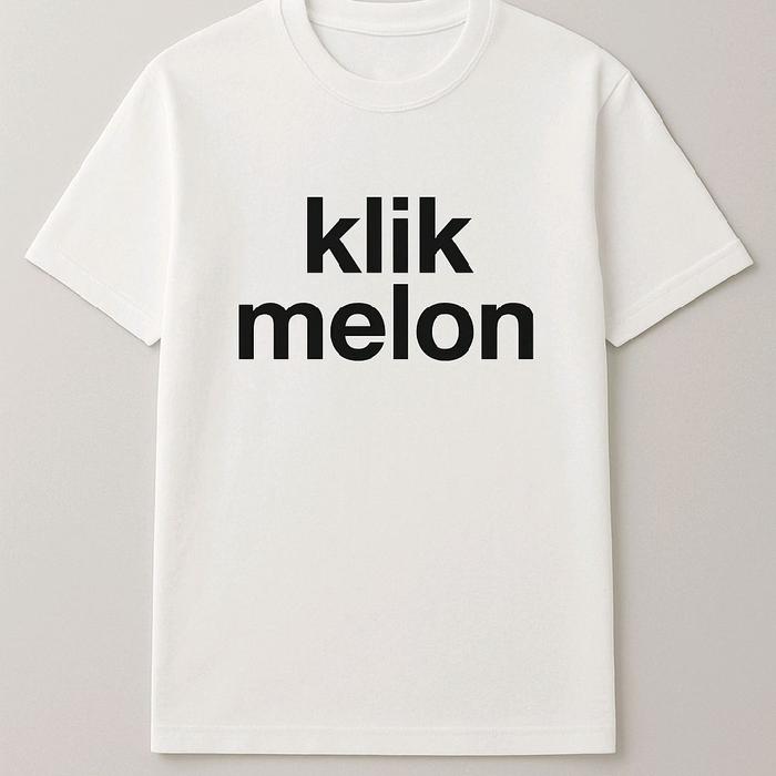 kaos KLIK MELON halus dingin (edisi 100btg)
