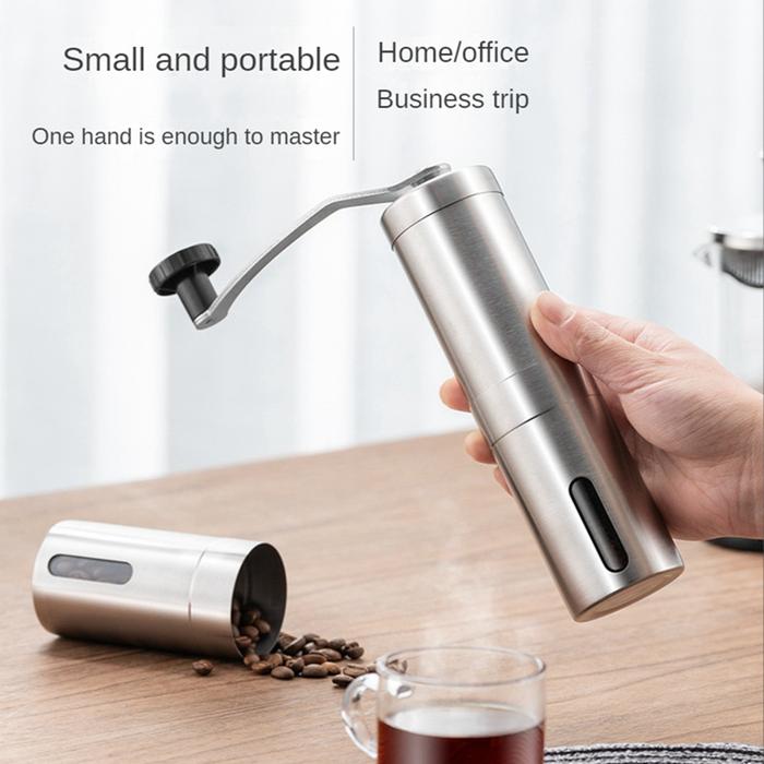 Penggiling kopi Manual, penggiling lada biji kopi Mini Stainless