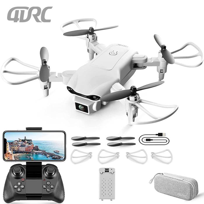 4DRC V9 Mini Drone with 4K 1080P HD Camera WiFi FPV RC Drones Air Pressure Altitude Hold Foldable Qu