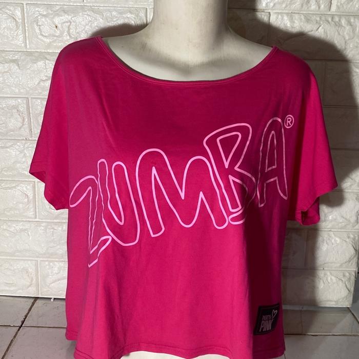 Zumba wear baju kaos pink