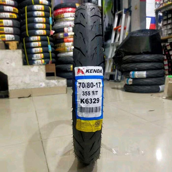 Ban Motor Ring 17 KENDA K6329 ukuran 60/80-17 70/80-17 80/80-17 Tube Type Kecil Cacing Drag Balap Ko