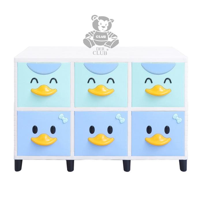 Lemari Plastik Club Susun 2 - Lemari Bebek 6 Pintu 9 Pintu TCAD Triple Club Alfa Duck Kuning