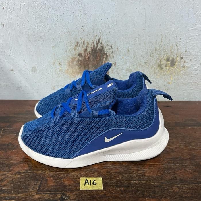 Sepatu anak second ori nike viale infantil blue size 28