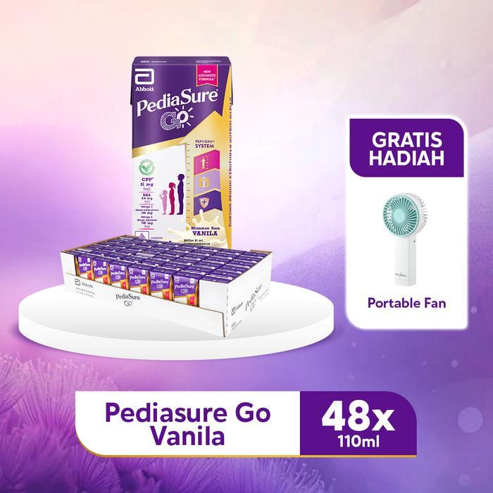 Sale- Pediasure Go Vanila 48X110Ml - Nutrisi Uht - Free Gift