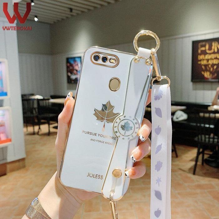 Casing Ponsel Lapis Elektro Daun Maple, Pelindung HP UNTUK OPPO Reno