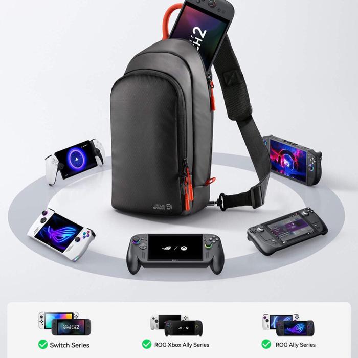 JSAUX BG0131 Crossbody Sling Bag Tas  Selempang For Switch 2 dan Switch all series ROG Ally All seri