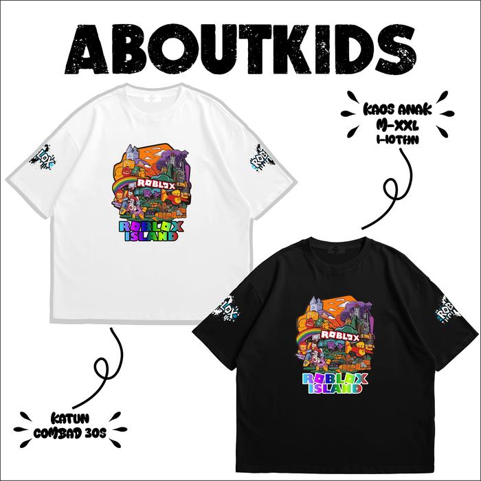ABOUTKIDS Kaos anak ROBLOX ISLAND keren 100% katun Best seller