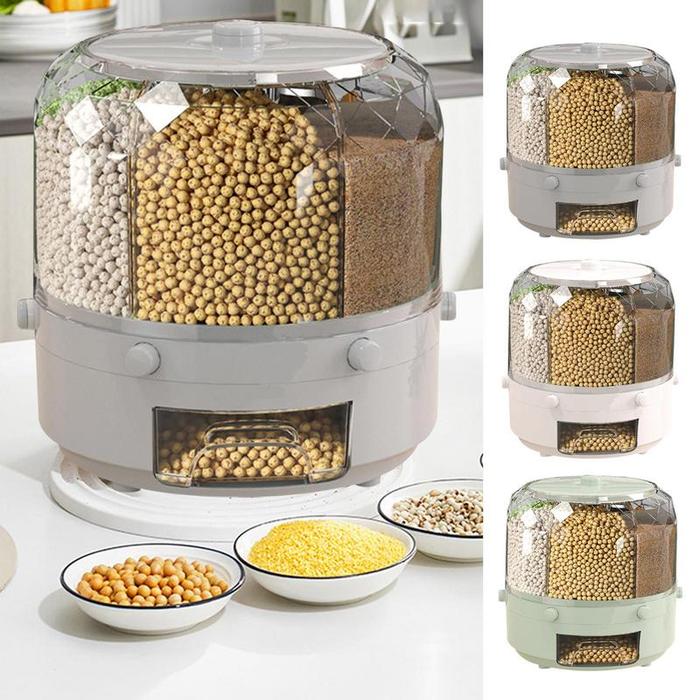 Rotating Grain Dispenser Rotatable Cereal Grain Dispenser 360 Degrees