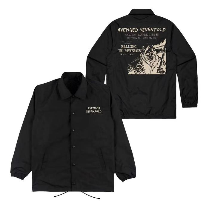 GTXS.ID - Jacket Coach Avenged Falling In Reverse Jacket Unisex warna Hitam