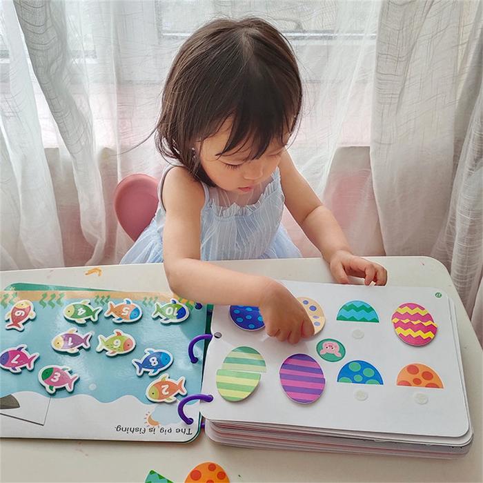 Montessori Quiet Book Children Toy Paste My First Busy Book Animal