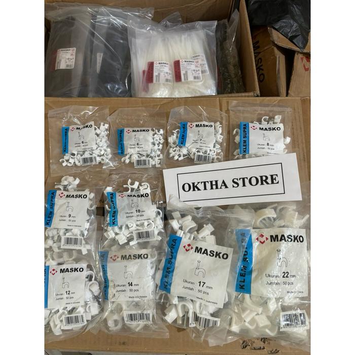 Klem kabel clip kabel cable no 17 mm no.17 masko beton