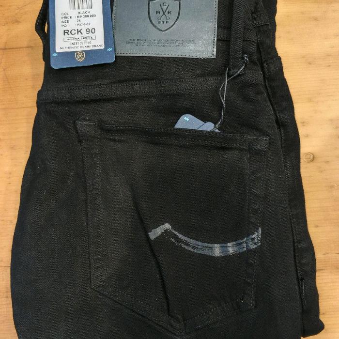 Celana Panjang Jeans Pria Rockstar Denim Original Skinny Fit Black
