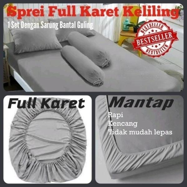 Sprei Full Karet/Sprei Karet Keliling Tinggi 20 Ukuran 200x200 180x200 160x200 120x200 90x200 set
