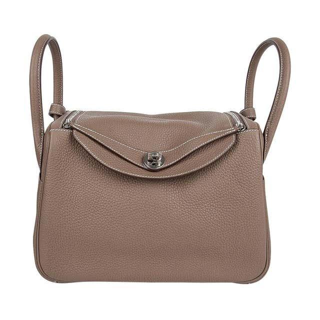 Tas 20Hermes Lindy20 Warna Mocca/Khaki Premium Selempang Wanita