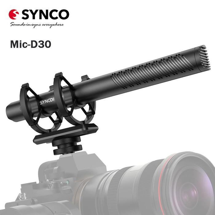 SYNCO Mic-D30 Shotgun Microphone on Camera Recorder Condenser Mic