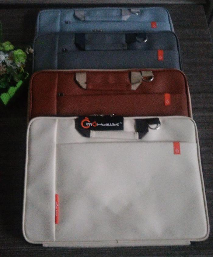Tas mohawk semi kulit 14 inch bahan premium Laptop
