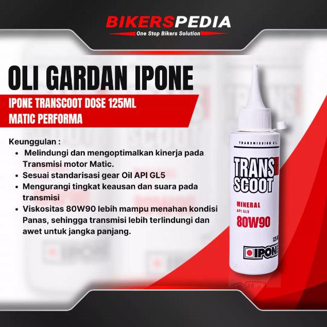 Oli Gardan Ipone Transcoot Dose 125ml - Matic Performa