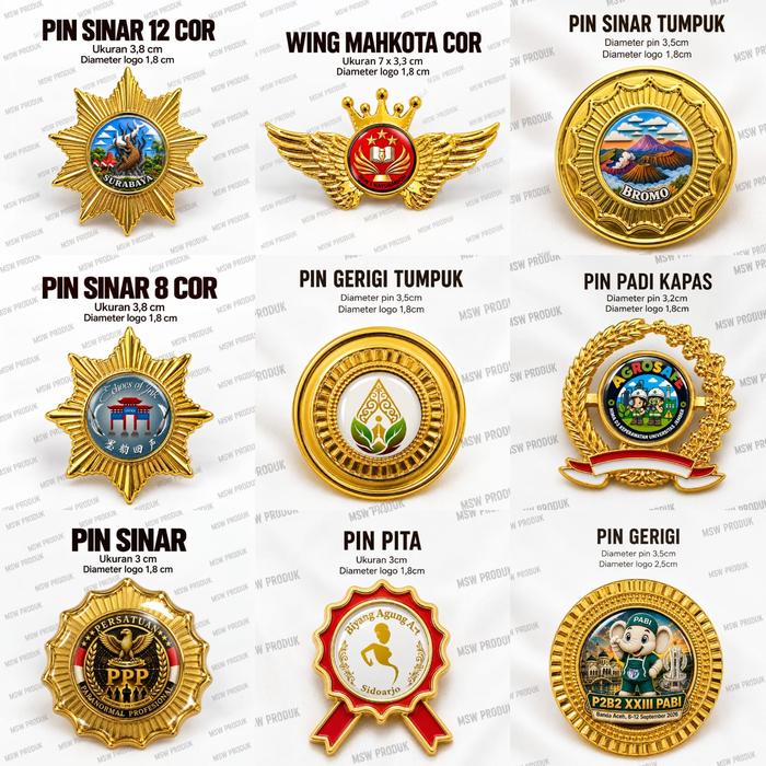 Pin custom plat cor all varian ( custom )