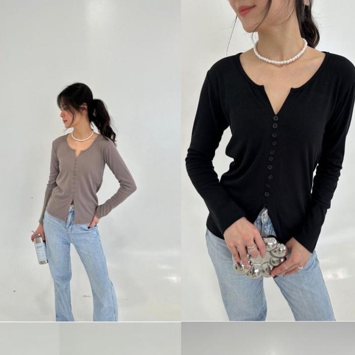 ATASAN CROP KNITE RAJUT / KAOS KNITE / KAOS PANJANG