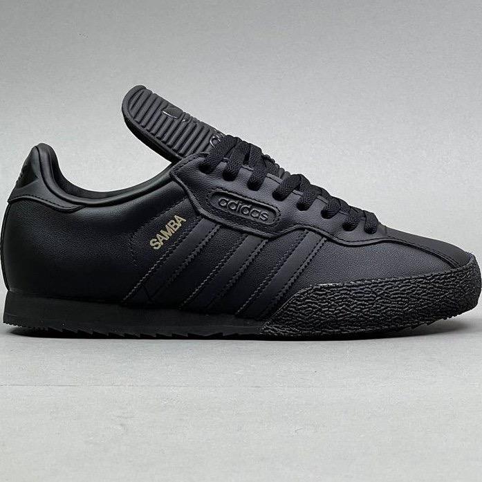 ADIDAS SAMBA SUPER CORE BLACK GOLD LEATHER ORIGINAL JH8637