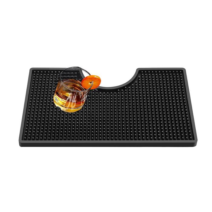 Beer Tower Drip Tray PVC Kegerator Mat Beer Tower Drip Tray Thick Bar Service Mat Non-Slip Spill Pad