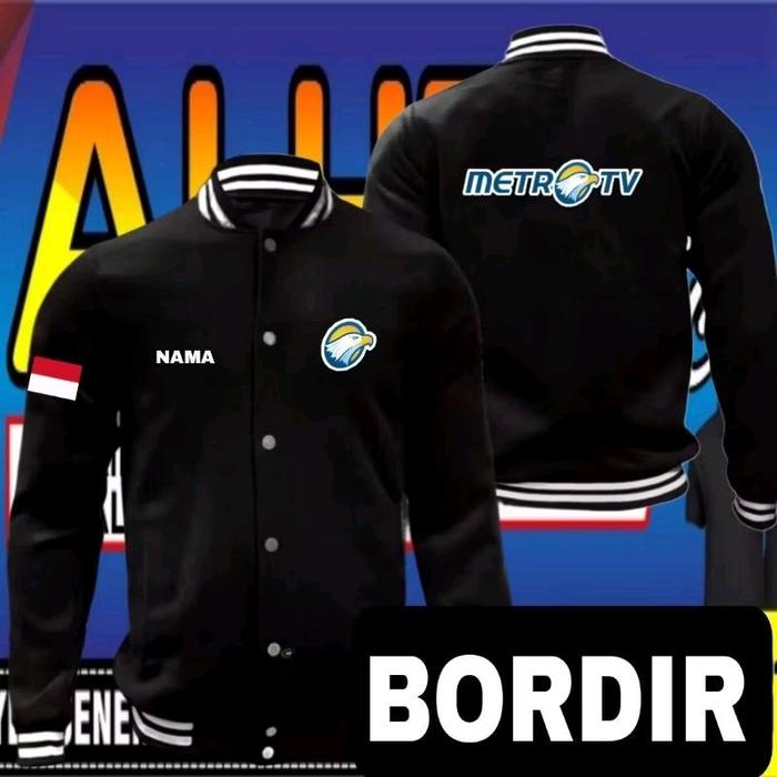 Jaket bordir bisa satuan bisa request nama gratis nama tanpa biaya tambahan  jaket pertelevisian jak
