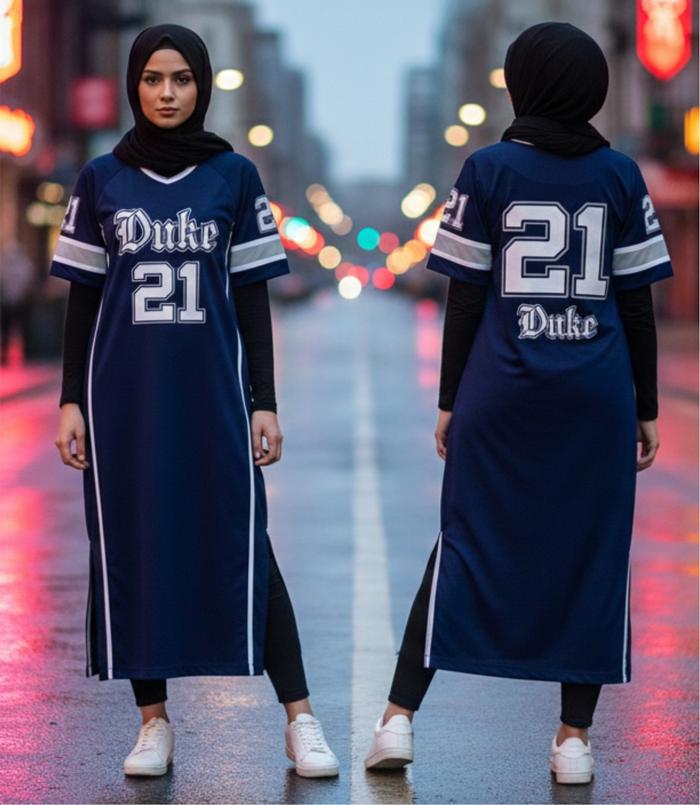 Tunik Sporty Enisa Viena Series Duke#21 Navy bahan Premium Jersey