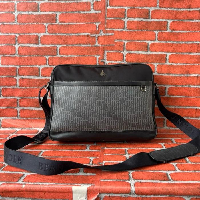 TAS SELEMPANG KERJA PRIA BEANPOLE SECOND BRANDED HITAM / TAS SLING KANTOR PRIA