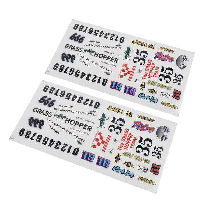RC Sticker Decal Set for Tamiya Grasshopper 1:10 RC Buggy Off Road Car