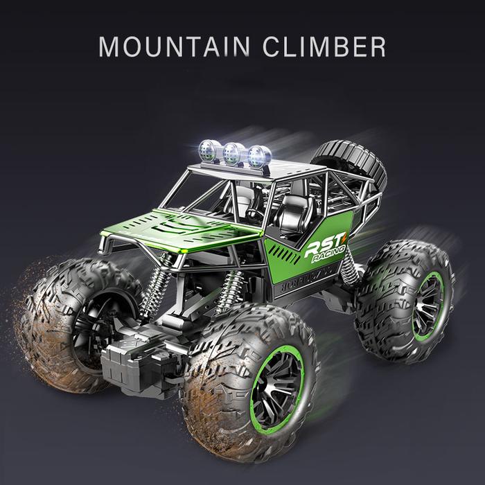 RC Car Remote Control Car Off Road Monster Truck Metal Shell 2WD Dual Motors LED Headlight Rock Craw