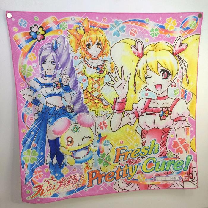 Precure pretty cure fresh precure sapu tangan pL 40x40cm vintage handkerchief original