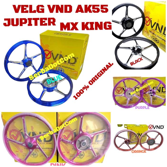 VND Velg VND AK55 AK 55 Original Jupiter Z MX King Vega R MX Z1 ZR Orange Blue Pink Ungu Purple Blac