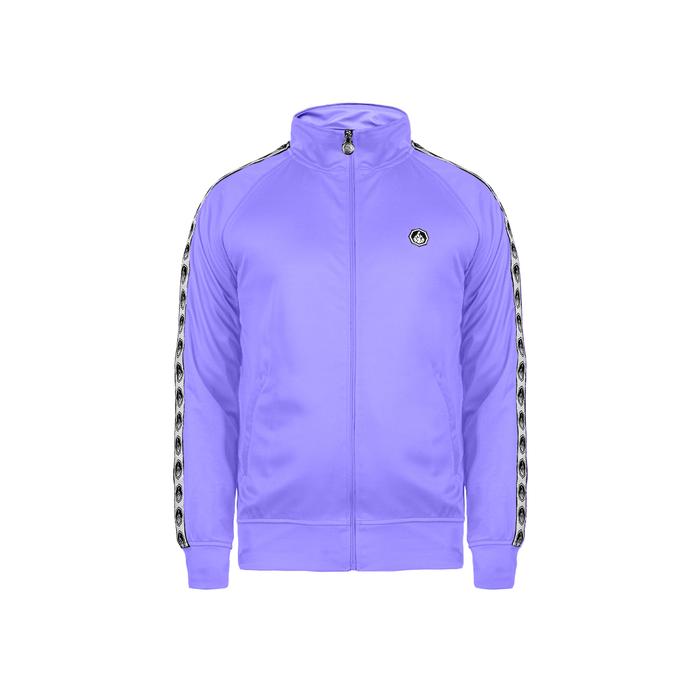 Prung Livardi Jaket Tracktop Taped Warna Purple Jaket Olahraga