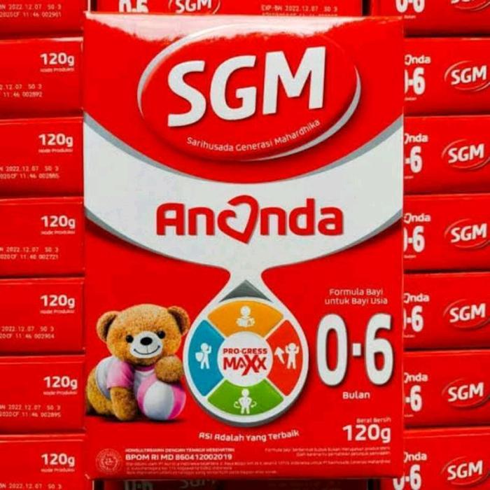 SUSU SGM ANANDA 0-6 BULAN 120 GRM