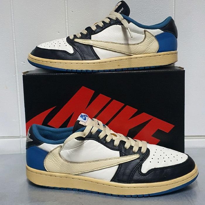 Sepatu Casual NIK3+Fragment+AJ1+Travis low original size 46 second shoes