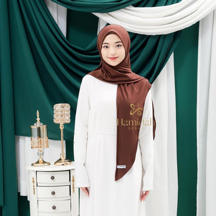 Hamidah- Hijab Segitiga Instan Soft Pad Antem Bahan Jersey Adem Aa