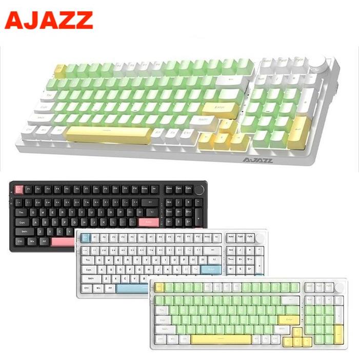 AJAZZ AK992 Mechanical Keyboard 2.4G Bluetooth Wireless Gaming