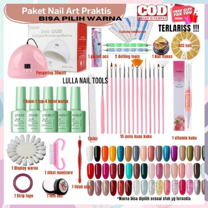 Best Seller! PROMO PAKET NAIL ART SIMPLE/ PAKET USAHA NAIL MURAH / PAKET NAIL ARTPRIBADI Murah