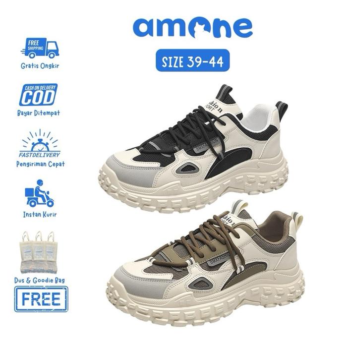 amone.id | malvin sepatu sneakers unisex cowo cewe import korea tahan lama