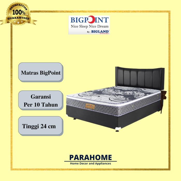 Kasur Springbed BigPoint Comfort Top By BigLand Spring Bed Bonnel Spring