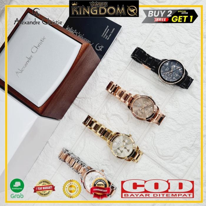 Jam tangan wanita Alexandre Christie Ac2965 / Ac 2965 Original Garansi resmi 1 Tahun
