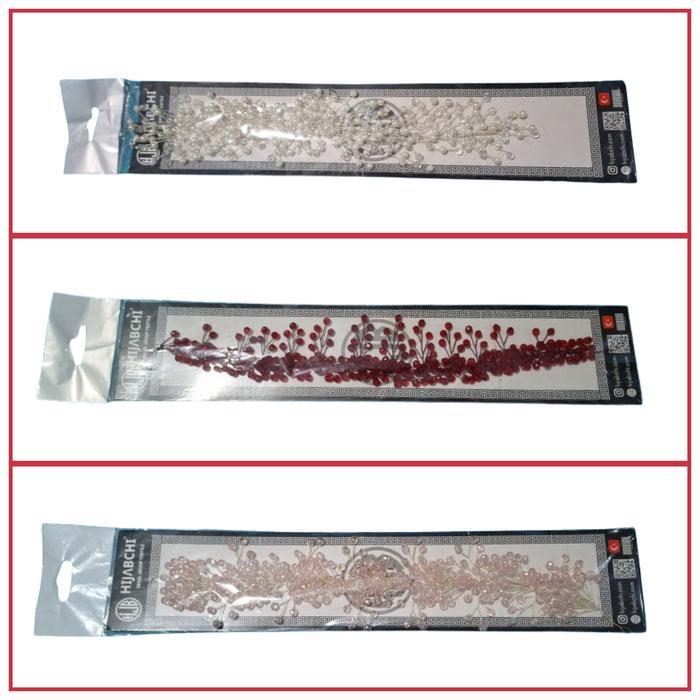 Aksesoris Mahkota Mutiara Hijab l Headpiece Turki