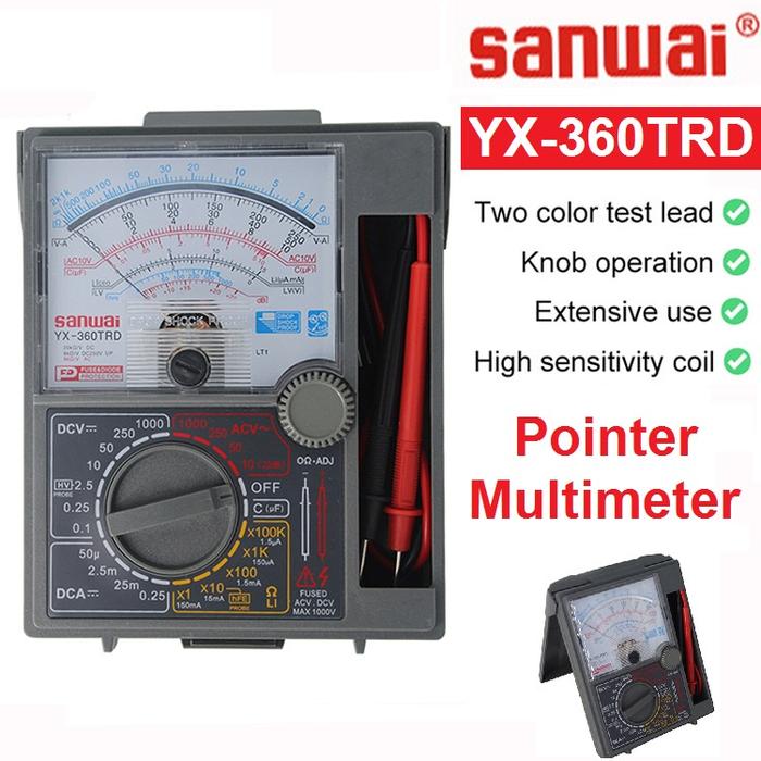 SANWAI YX-360TRD Multimeter Multitester Analog Meter Fuse Diode Protection DC AC Test Analogue Multi