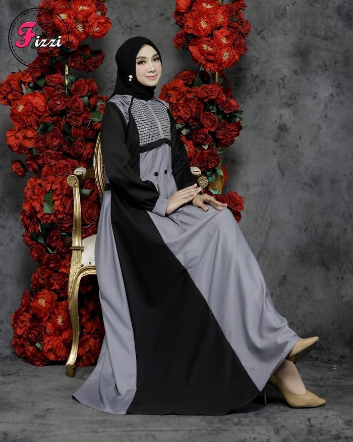 PROMO!! M6 FIZZI gamis toyobo gamis wanita terbaru gamis keluaran terbaru gamis muslim Baju Dress De