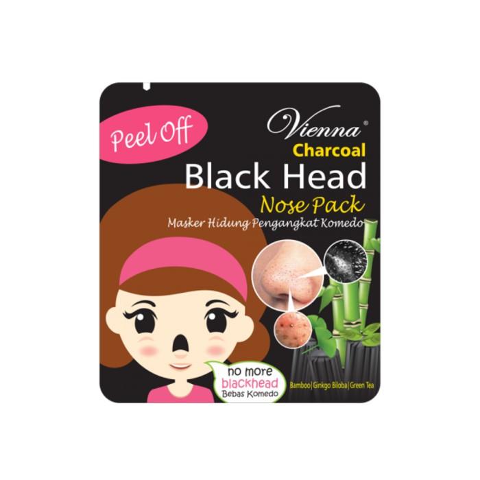 Vienna Black Head Nose Pack Charcoal / masker hidung pengangkat komedo