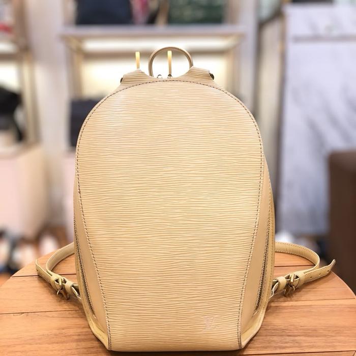 LV Backpack Mabillon Epi Leather Yellow GHW 2001 Authentic Original Preloved Bag