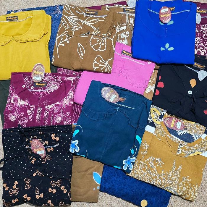 Daster RANDOM JUMBO Rijek 3pcs Rayon Premium Tebal